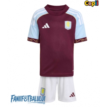 Aston Villa Echipament de Fotbal Replică 2025-26 Copii Acasa (+ Șorturi)